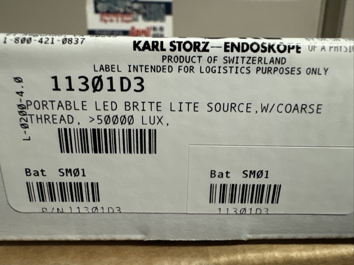 Karl Storz 11301D3 Portable LED Brite Light 50000 Lux | eBay Karl Storz 11301D3 Portable LED Brite Light 50000 Lux | eBay