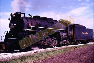 Vtg 1980 Train Slide 765 Nickel Plate Road Steam Engine X4D184 | eBay
