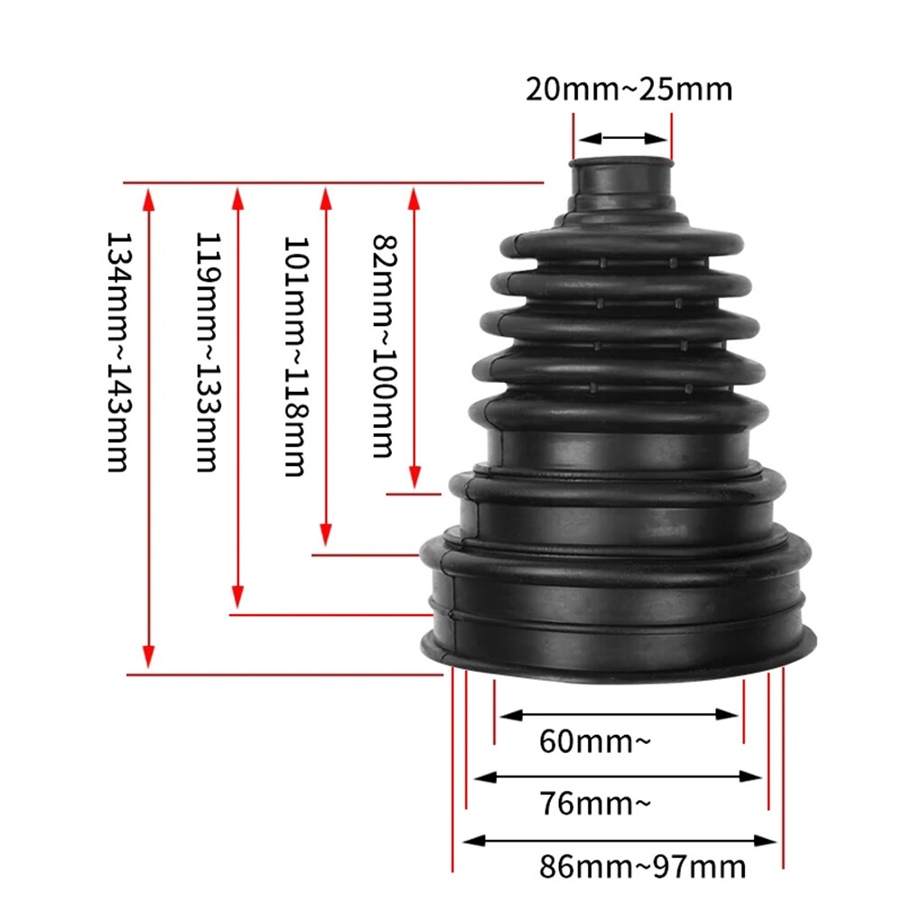 2 CV BOOT KIT STRETCHY UNIVERSAL FIT DRIVE SHAFT GATOR JOINT BOOT
