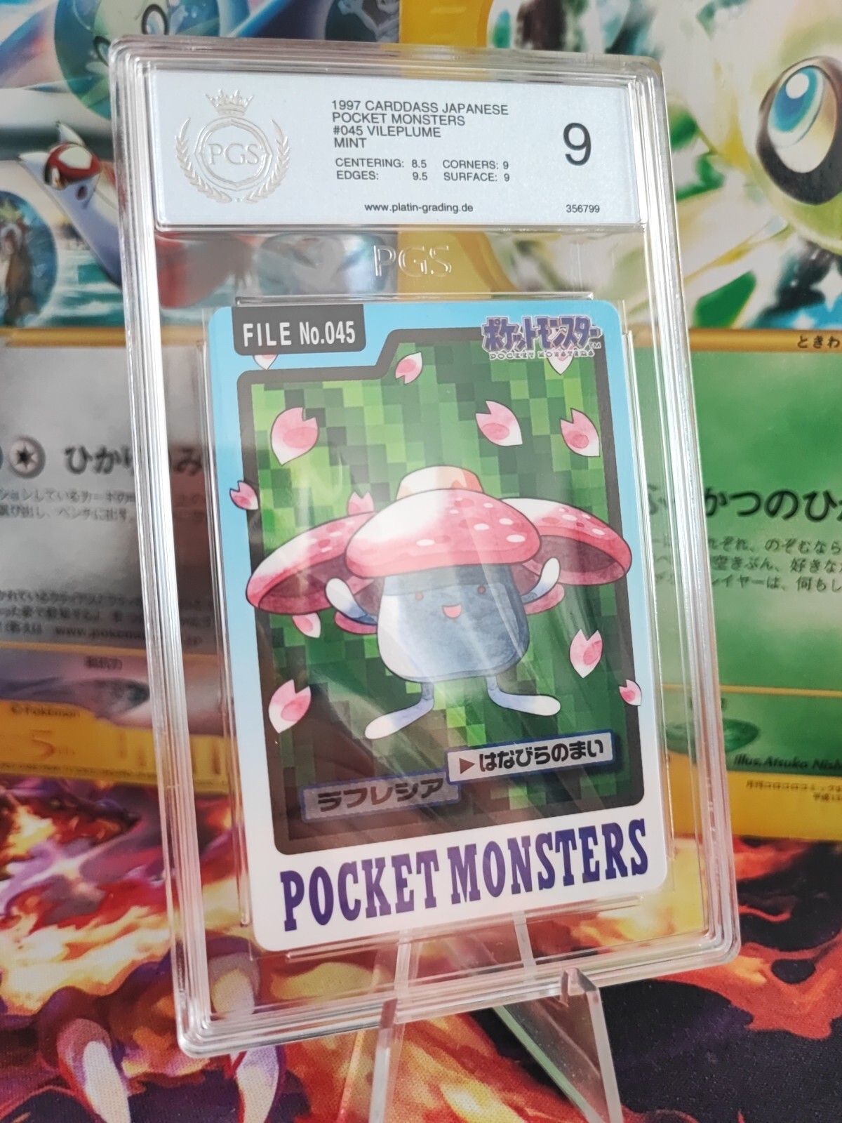 1997 Japanese PSA 9 Pokemon Carddass Giflor Vileplume PGS
