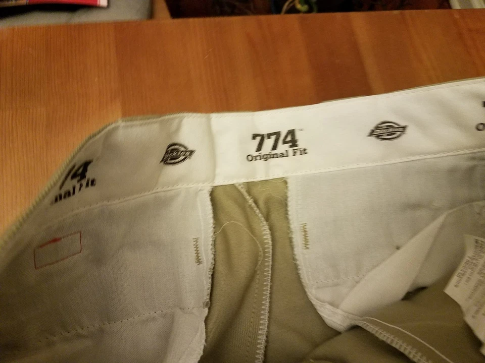 DICKIES TAN 774 ORIGINAL FIT UNIFORM PANTS 2 - Image 3 of 4