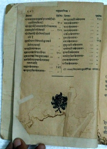 ASTROLOGÍA INDIA: ATH RAMALNAVRATAN CON BHASHA TIKA SÁNSCRITO/HINDI 1953 - Imagen 3 de 8