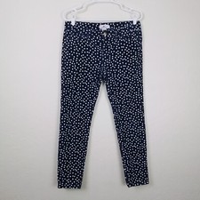 Vineyard Vines Pants 8 Navy White Polka Dot Corduroy Stretch Cotton Blend Preppy