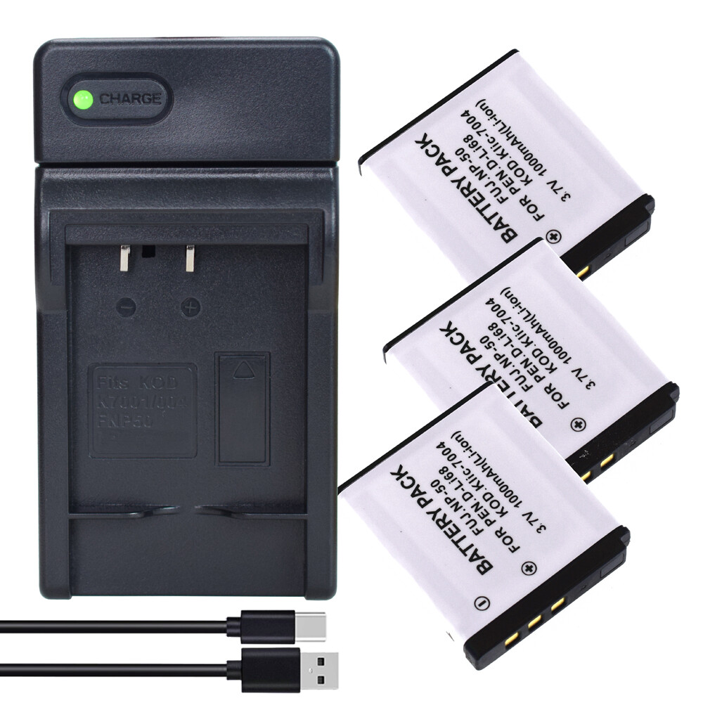 NP-50 50A Battery or Charger for Fujifilm F800EXR F850EXR F900EXR REAL