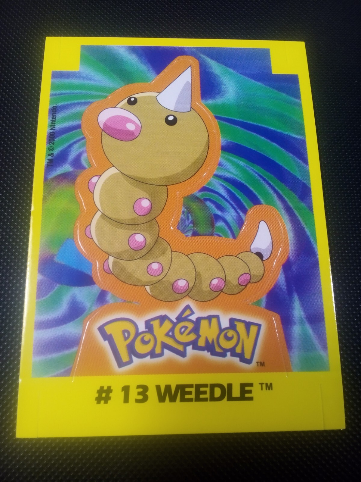 2000 Pokemon Navarrete Kanto Peru Buildable Card Weedle #13 Vintage US Seller