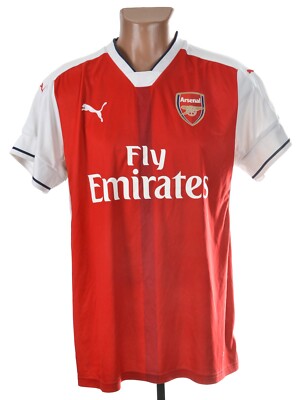ARSENAL LONDON 2016 2017 HOME FOOTBALL SHIRT PUMA SIZE L ADULT