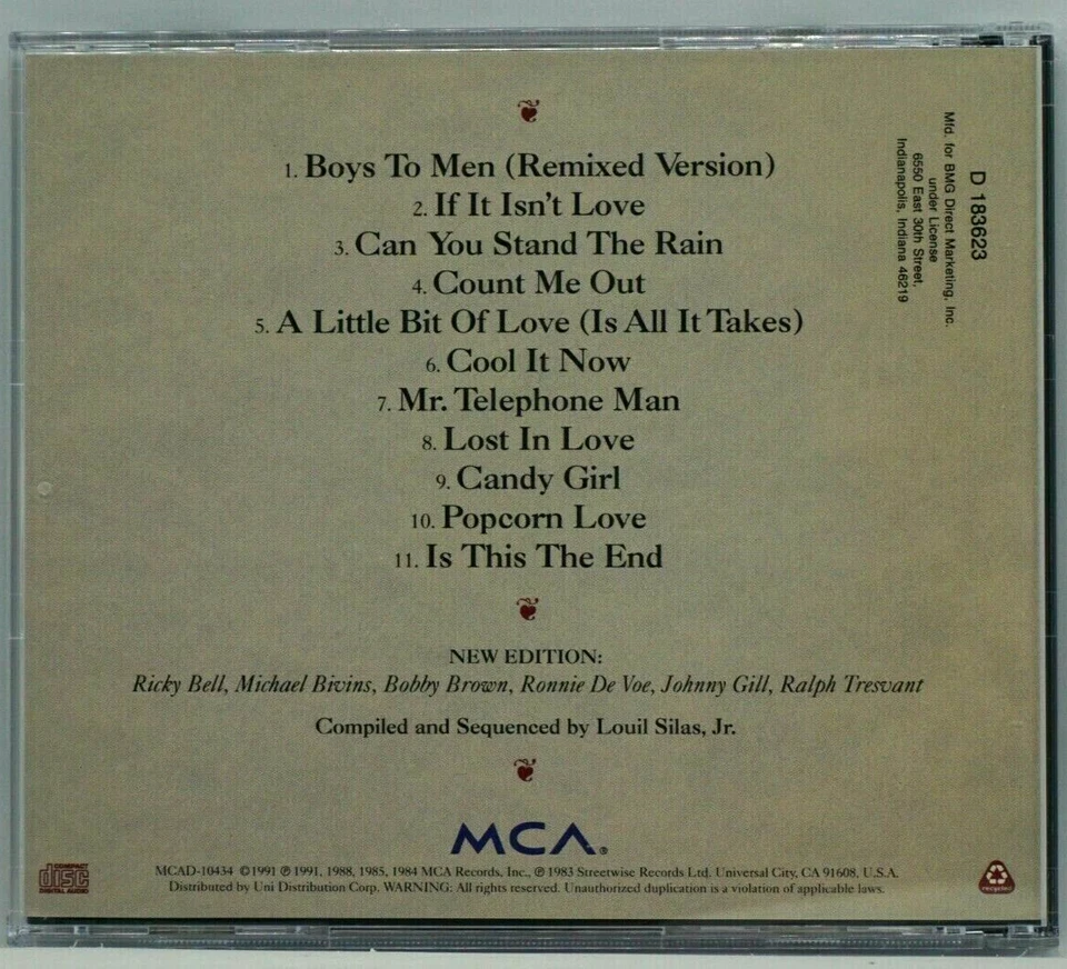 New Edition : Greatest Hits Volume 1 CD Album - Bell Biv Devoe, Bobby Brown -HTF - Image 2 of 3