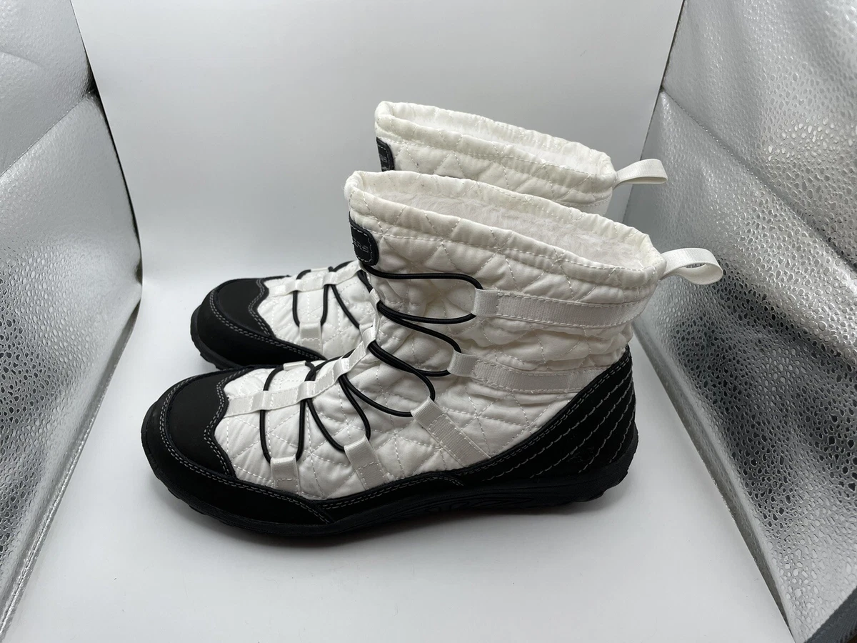 Skechers Reggae Fest Steady 49301 Women s white Leather Ankle Booties Fur Sz 7
