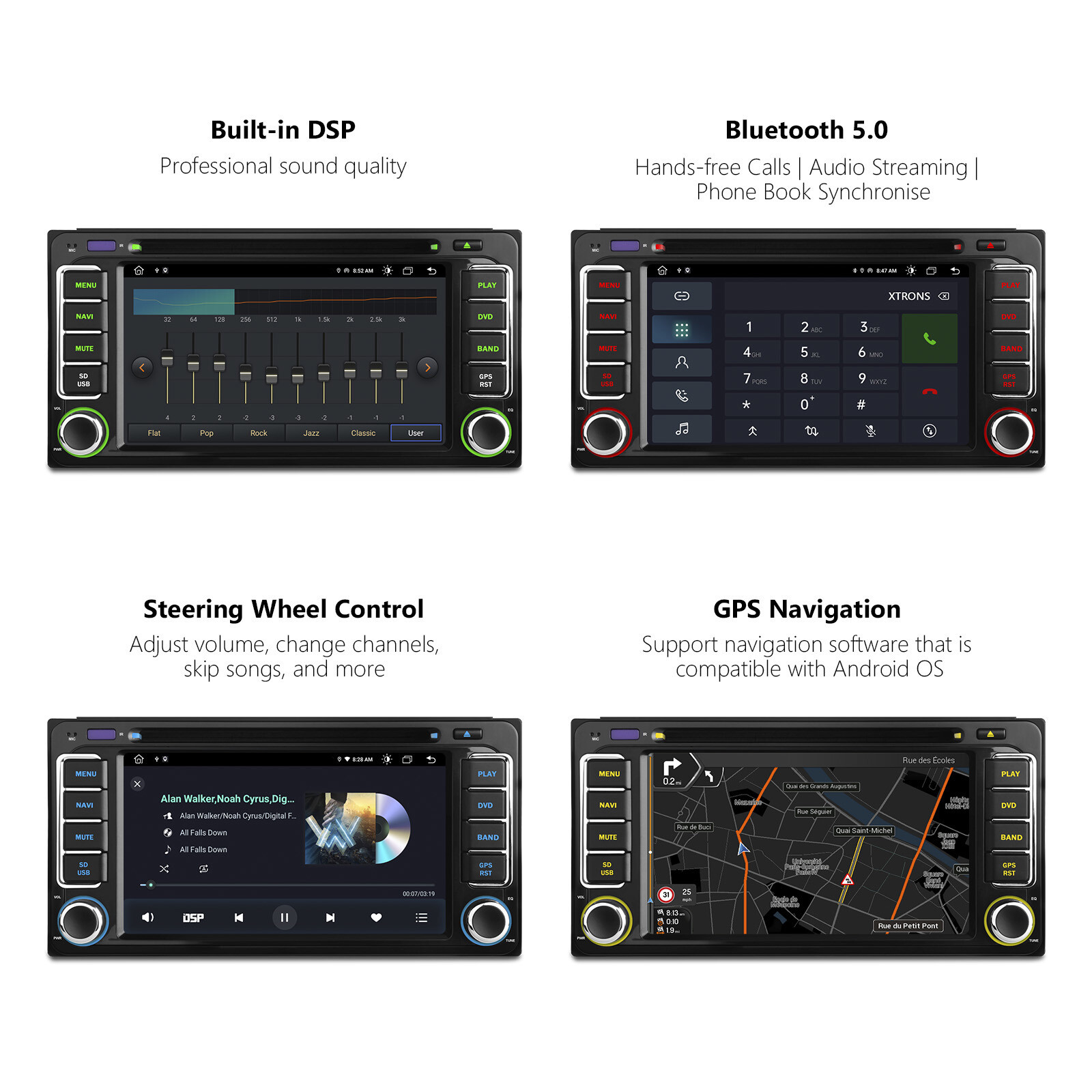 Android 12 8Core Car Radio GPS DVD Stereo Head Unit DAB For Toyota