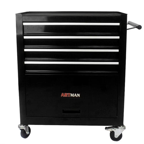 4 Drawers Rolling Tool Box Cart Chest Tool Garage Storage Cabinet with Wheels US - Picture 30 of 36