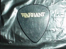 WARRANT Logo & Dixon U Jerry Bass 1996 Ultraphobic RaRe Concert Tour GUITAR PICK