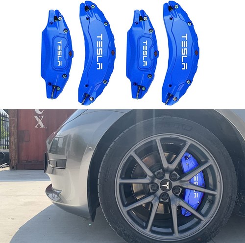 Telsa Model 3 Y Brake Caliper Covers 18 19 20 in Wheel Hub 2017-2023 Accessories - Picture 25 of 26