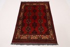 3x5 ft Bokhara Red Area Rug Afghan Hand Knotted Tribal oriental bedroom rug