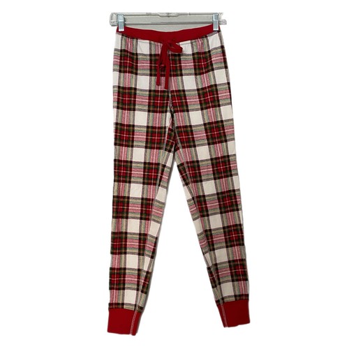 Hanna Anderson Pajama Set 2 Piece Tartan Christmas Plaid Organic Cotton Sz XS - Picture 3 of 11
