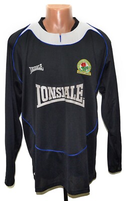 BLACKBURN ROVERS 2005 2006 AWAY FOOTBALL SHIRT LONSDALE LONG SIZE