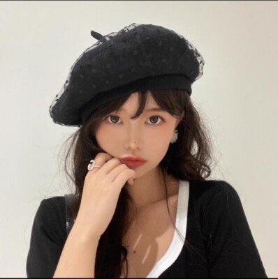 Japanese Harajuku Gothic Women Beret Harajuku Painter Hat Gothic