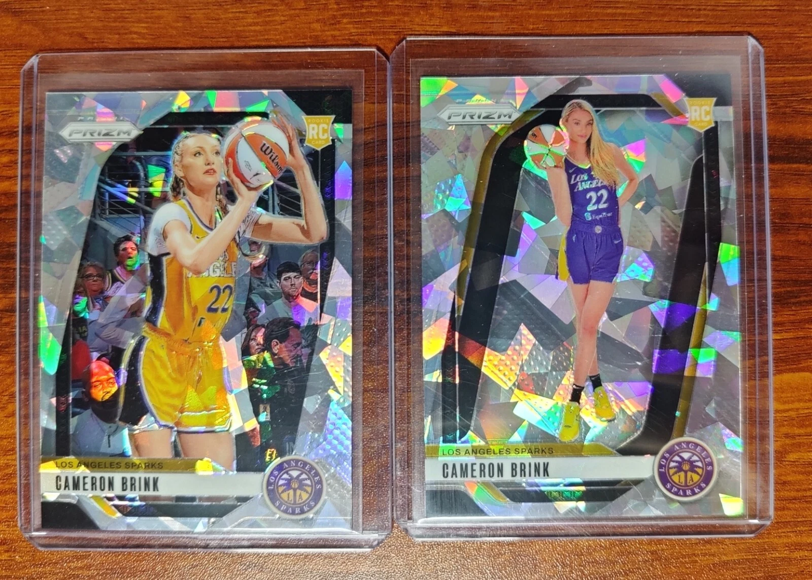 2024-25 WNBA Prizm Cameron Brink Silver Ice #127 & #143 cards