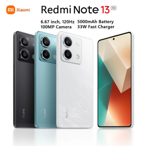 Xiaomi Redmi Note 13 5G Smartphone 6.67'' 120Hz 100MP Camera 5000mAh 128GB/256GB - Picture 1 of 10