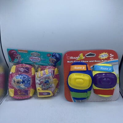 New Razor Jr  Elbow & Knee Pad + Shimmer/Shine Protection Pack Knee Pads