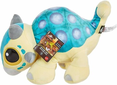 JURASSIC WORLD Plush ANKYLOSAURUS BUMPY Camp Cretaceous With Roar Sound New 