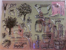 Hero Arts Beauiful Garden kit stamp and die set only new sunny greetings