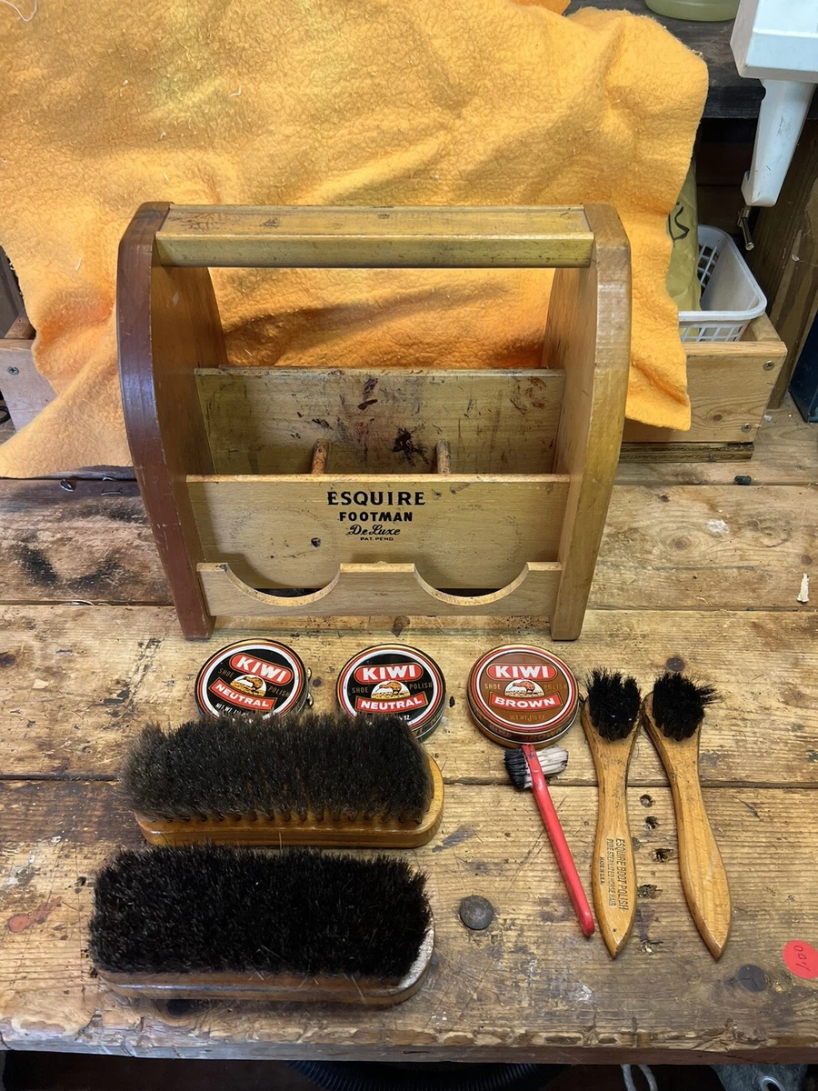 Esquire footman shoe shine box sale