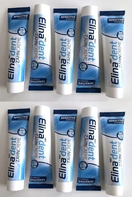 10 Tuben Elina Dent Med Sensitive Zahnpasta Ohne Fluorid 125 Zahncreme