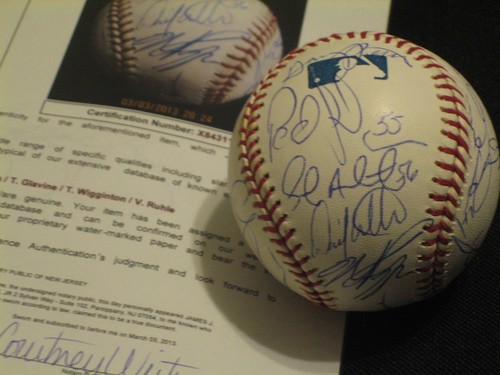 2003 METS TEAM (20) SIGNED AUTOGRAPHED OML BASEBALL PIAZZA, GLAVINE, REYES + JSA - Picture 7 of 9