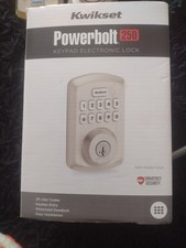Kwikset Powerbolt 250 Electronic Keypad Deadbolt Lock Satin Nickel Keyless Entry