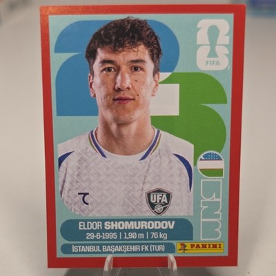 Panini FIFA World Cup 2026 Eldor Shomurodov Red Border UZB 16