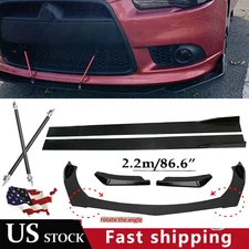 Front Bumper Lip Spoiler Splitter Car Body Rear For Mitsubishi Lancer