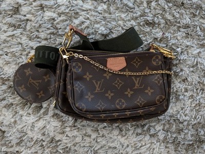 Louis Vuitton Multi Pochette Accessoires Shoulder Bag Brown Canvas