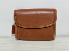 Vintage Early Coach 7219 British Tan Leather Coin Purse Wallet USA