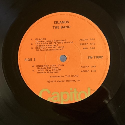 THE BAND - Islands (LP, 1977) sehr guter bis sehr guter+ - Bild 8 von 8