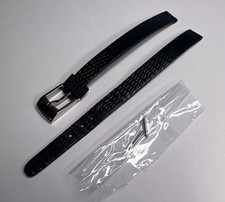 Louis Vuitton 8.5mm Tang Buckle Clasp  Unbranded Black Strap Band  Spring Bars
