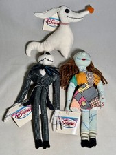 Disney A Nightmare Before Christmas Jack, Sally Zero Bean Bag Plush set of 3