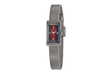 Gucci Women's G-Frame Bracelet Watch 25mm Green/Red/Blue Dial (YA147510)
