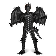 Spooktacular Creations Halloween Kids Dragon Costume, Dark Jumpsuit, Boys Dragon