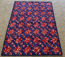 Handmade Patriotic Patchwork Quilt Country Cottage Farmhouse USA Americana