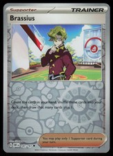 Brassius 187/197 Uncommon Obsidian Flames Pokemon Reverse Holo Near Mint