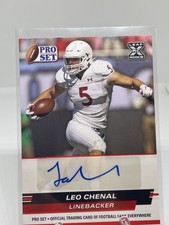 2022 Leaf Pro Set Leo Chenal Rookie Autograph Auto #PSA-LC1 Chiefs FBJMS26