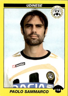 2009 Panini Footballers Figure #470 PAOLO SAMMARCO Udinese
