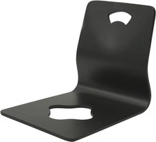 Silla de asiento japonesa Fuji Trading ancho 39,5 cm negra apilable 89145