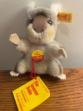 Steiff Collectible Koala Bear 1446/11 Yuku New W/ Tags and Button on Ear