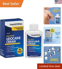 Maximum OTC Strength Lidocaine Cream  Numbs Away Pain  Long-Lasting Relief 