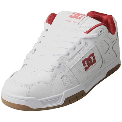DC Shoes Herren STAG Skate Trainer Weiß Rot - 48 EU