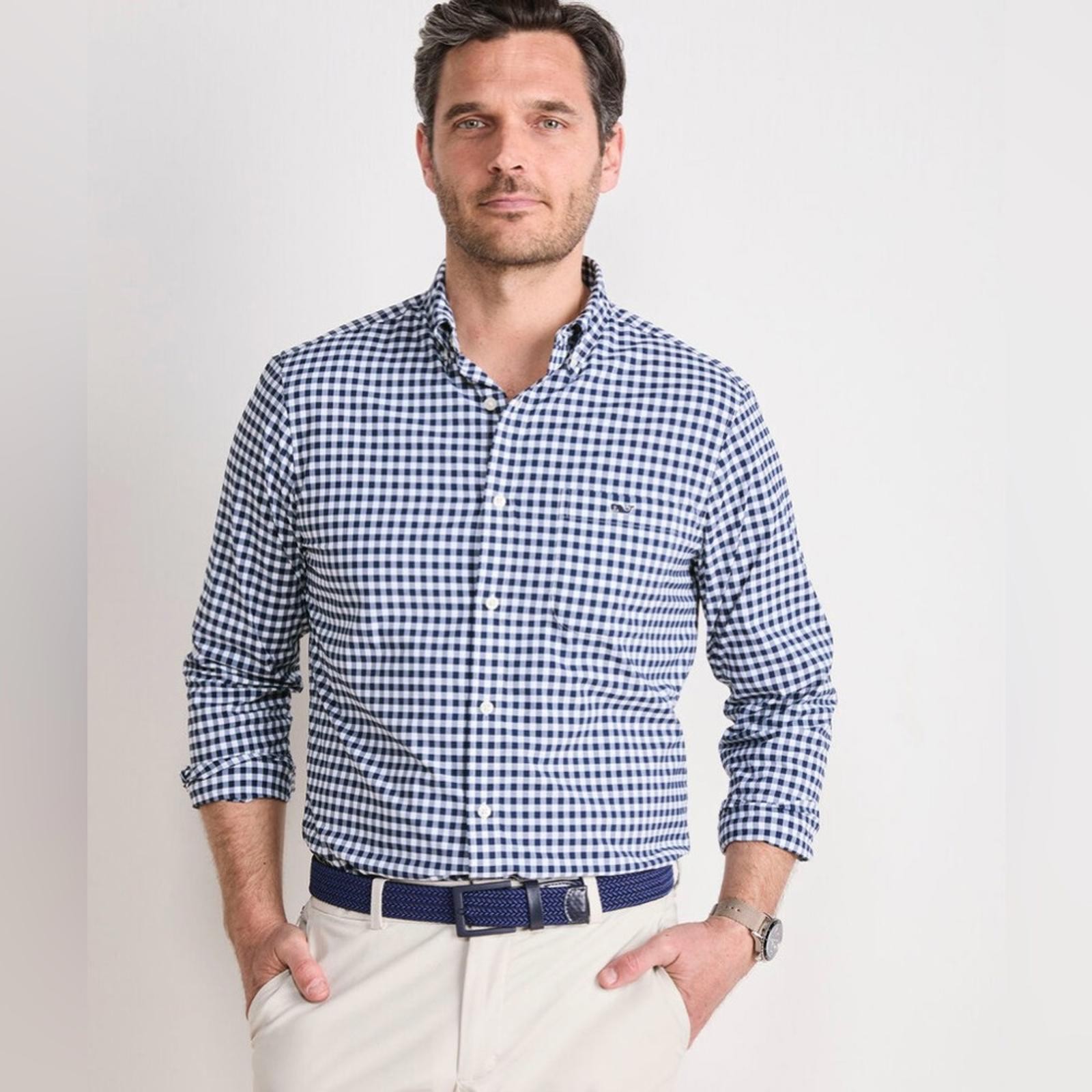 Vineyard Vines Featherweight Gingham Performance … - image 9
