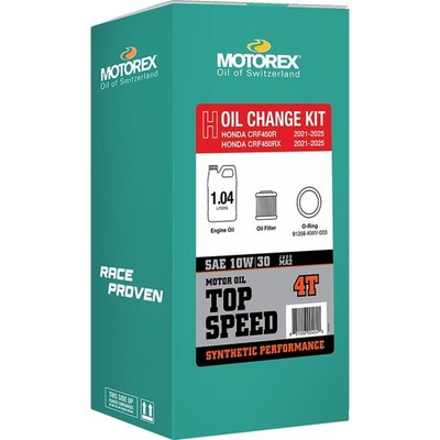 Motorex Oil Change Kit - Top Speed 4T / 10W-30 311250