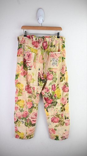Magnolia Pearl "Patchwork miner" applique trousers OSFM - Picture 7 of 13