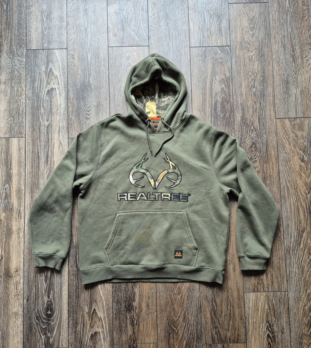 Pull à Capuche Realtree Outfitters Bleu, Taille S, Avec Logo, Pour La Chasse